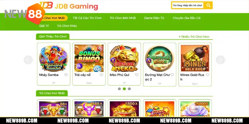 Sảnh slot JDB Gaming đẳng cấp