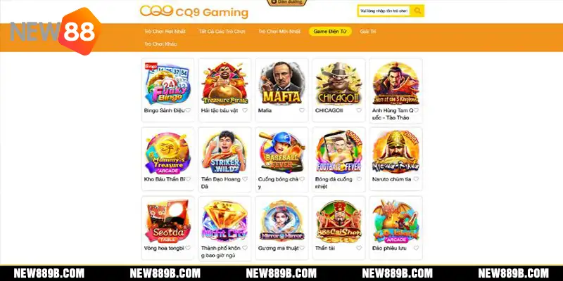 Tham gia sảnh chơi slot CQ9 trực tuyến