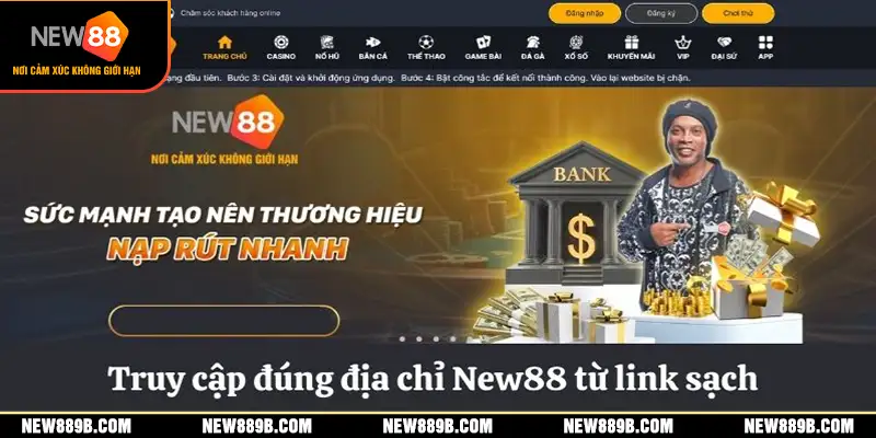 Truy cập đúng địa chỉ New88 từ link sạch 