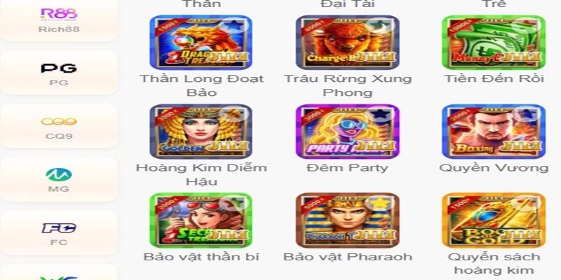 Tổng hợp game jackpot tại nền tảng HCM66